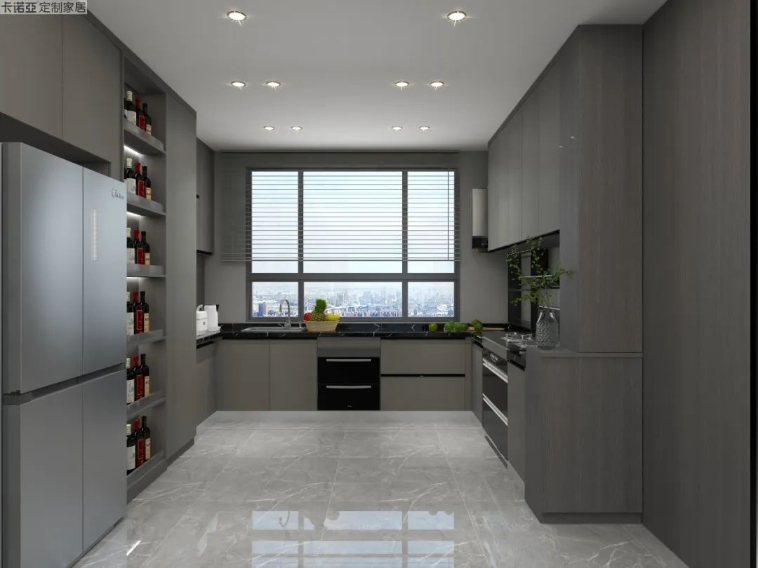 無(wú)拉手門(mén)板設(shè)計(jì)，使整體立面美觀協(xié)調(diào)