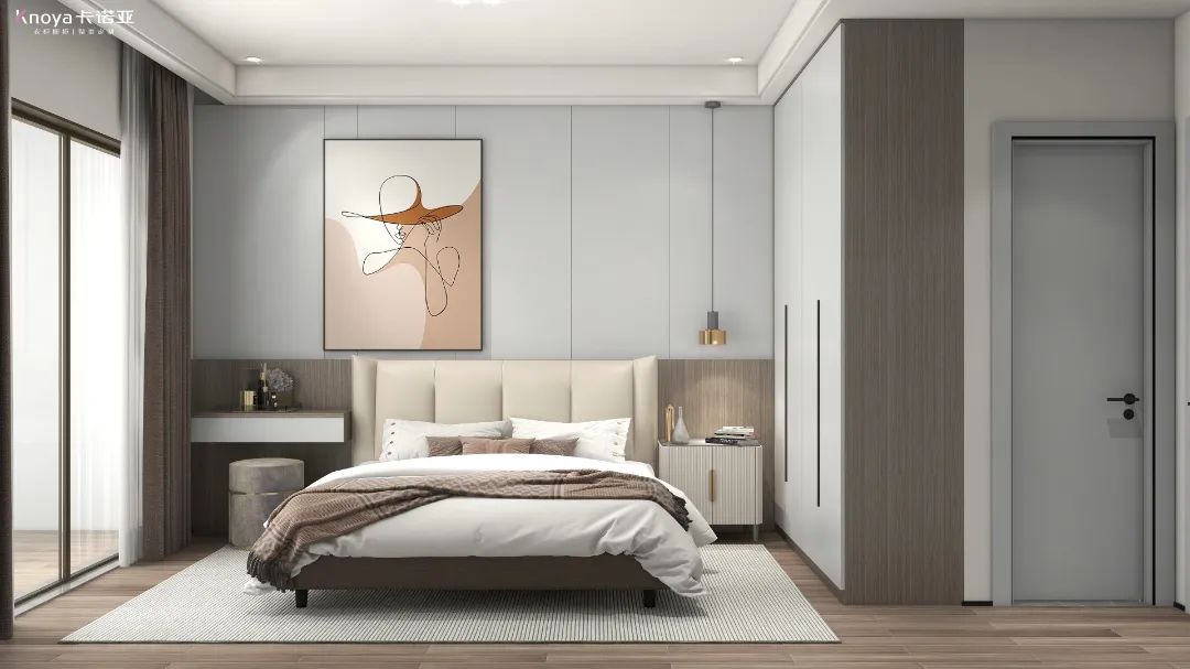 不一樣的床頭柜設計，小臥室也能有大空間